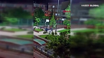 Siren sesini duyunca böyle koşuştular