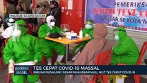 Ribuan Pedagang Pasar Makassar Mall Ikut Tes Cepat Covid-19