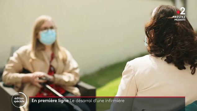 Coronavirus - Le témoignage bouleversant d'une infirmière sur France 2 qui a été contaminée: Je n'avais pas peur de mourir pour moi, j'avais peur de mourir pour ma famille