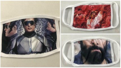 Celebrity photo printed Mask | Tirupur Garments | Ajith, Surya, Rajini, Vikram