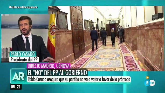 Casado acusa a Sánchez de buscar poderes absolutos con el pretexto de la pandemia
