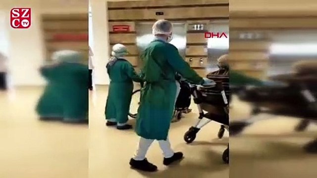 Coronavirüsü yenen 82 yaşındaki çift, alkışlarla taburcu oldu