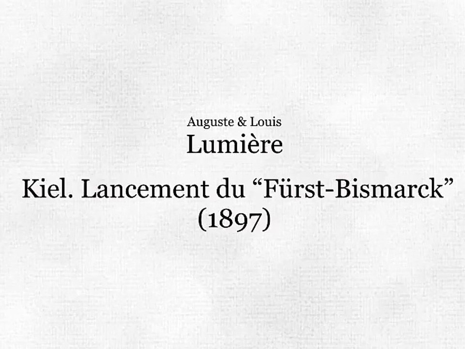Kiel,  lancement du “Fürst-Bismarck” (Kiel, botadura del Fürst-Bismarck
