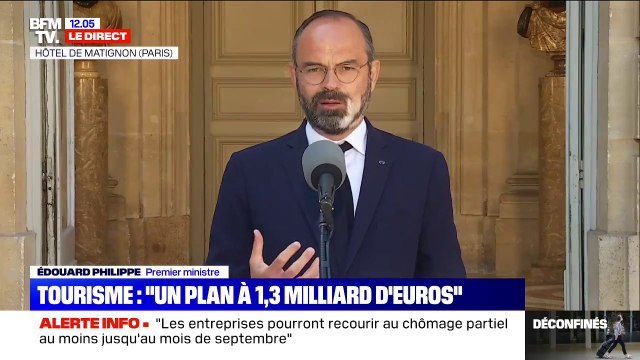 Édouard Philippe: Notre objectif c'est que les cafés et la restauration puissent rouvrir dès le 2 juin dans les départements restés en vert