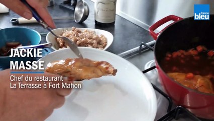 Cuisses de lapin à la bière brune et ses torsades à la farine d’épeautre