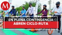 Habilitan Ciclo-ruta en San Pedro Garza, Nuevo León