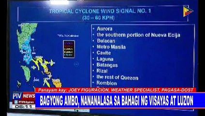 Bagyong #AmboPh, nananalasa sa bahagi ng Visayas at Luzon