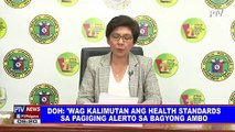 DOH: 'Wag kalimutan ang health standards sa pagiging alerto sa bagyong #AmboPh