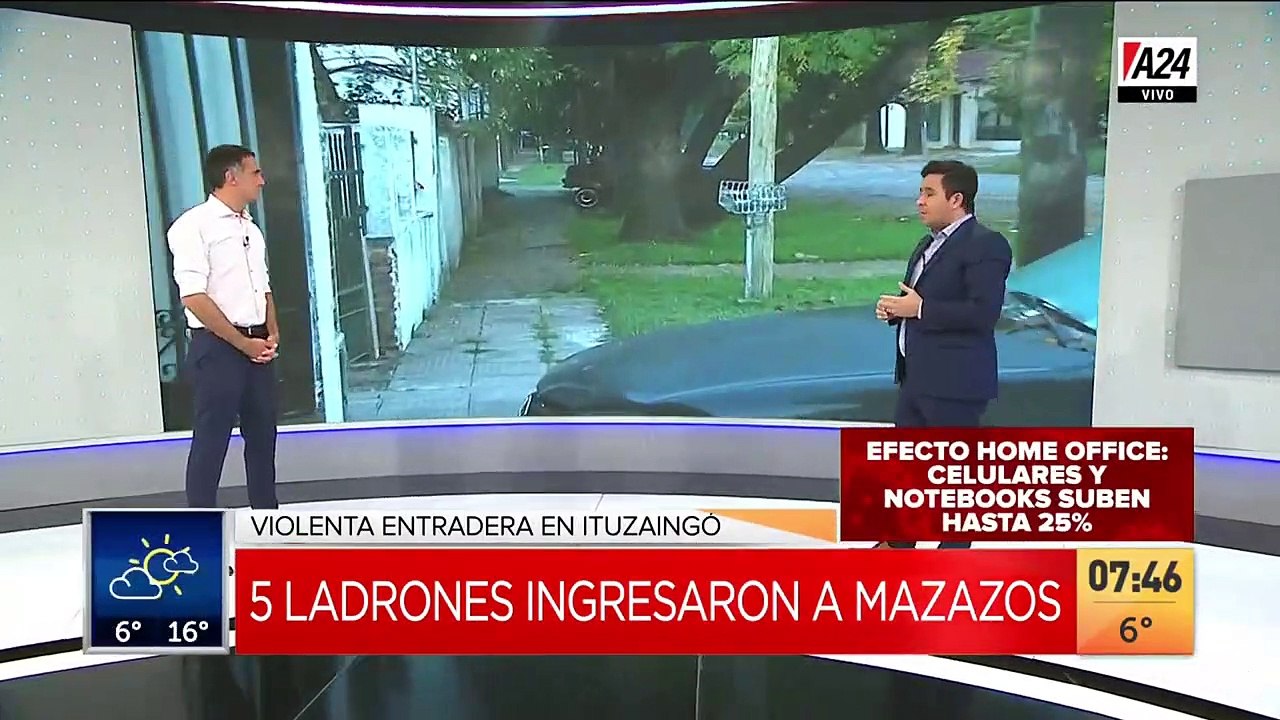 Violento robo en Ituzaingó: 5 delincuentes rompieron a mazazos
