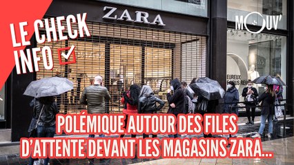 Polémique autour des files d'attente devant les magasins Zara...