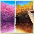 6 Easy Landscape Scenery Painting Ideas For Beginners - Scenery Painting tutorial