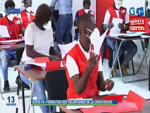 RTG / Covid 19 - Formation des volontaires de la croix-rouge