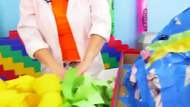 Ryan learns Easy DIY Science Experiment for Kids with how to make a homemade Volcano