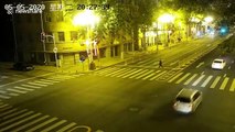 Chinese man arrested after pushing down central reservation to relieve his feeling