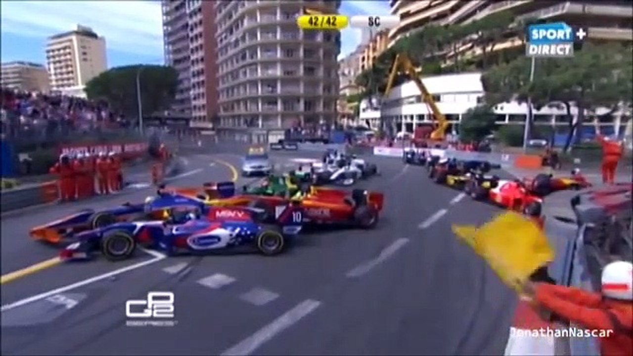Big pile up GP2 Series 2013 at Monaco
