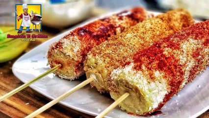 Download Video: Mexican street corn - Elote - Mexican Street food