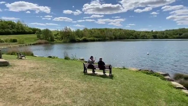 Social distancing in the sunshine