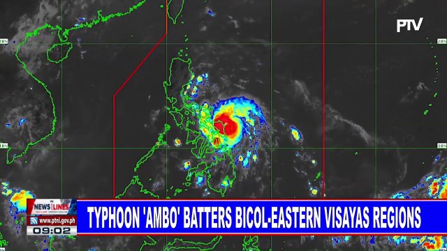 Typhoon #AmboPh batters Bicol-Eastern Visayas regions