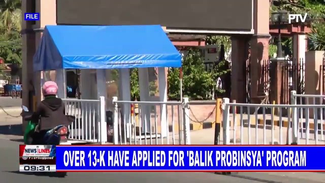 Over 13K have applied for 'Balik-Probinsya' program; DOLE assures minimum wage emergency employment