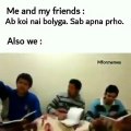 When you and your friends are having group study in your home