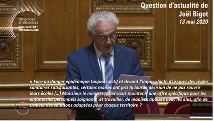 Joël Bigot : question d'actualité du 13 mai 2020