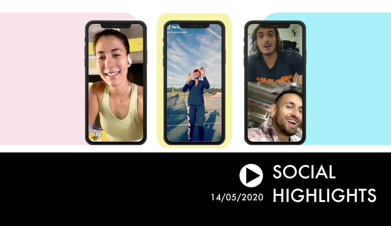 Muguruza and Osaka with some musical vibes - Social Highlights 14/05/20