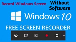 How To Record Windows Screen Without Software | Software Ke Bina Windows Screen Ko Kaise Record Kare