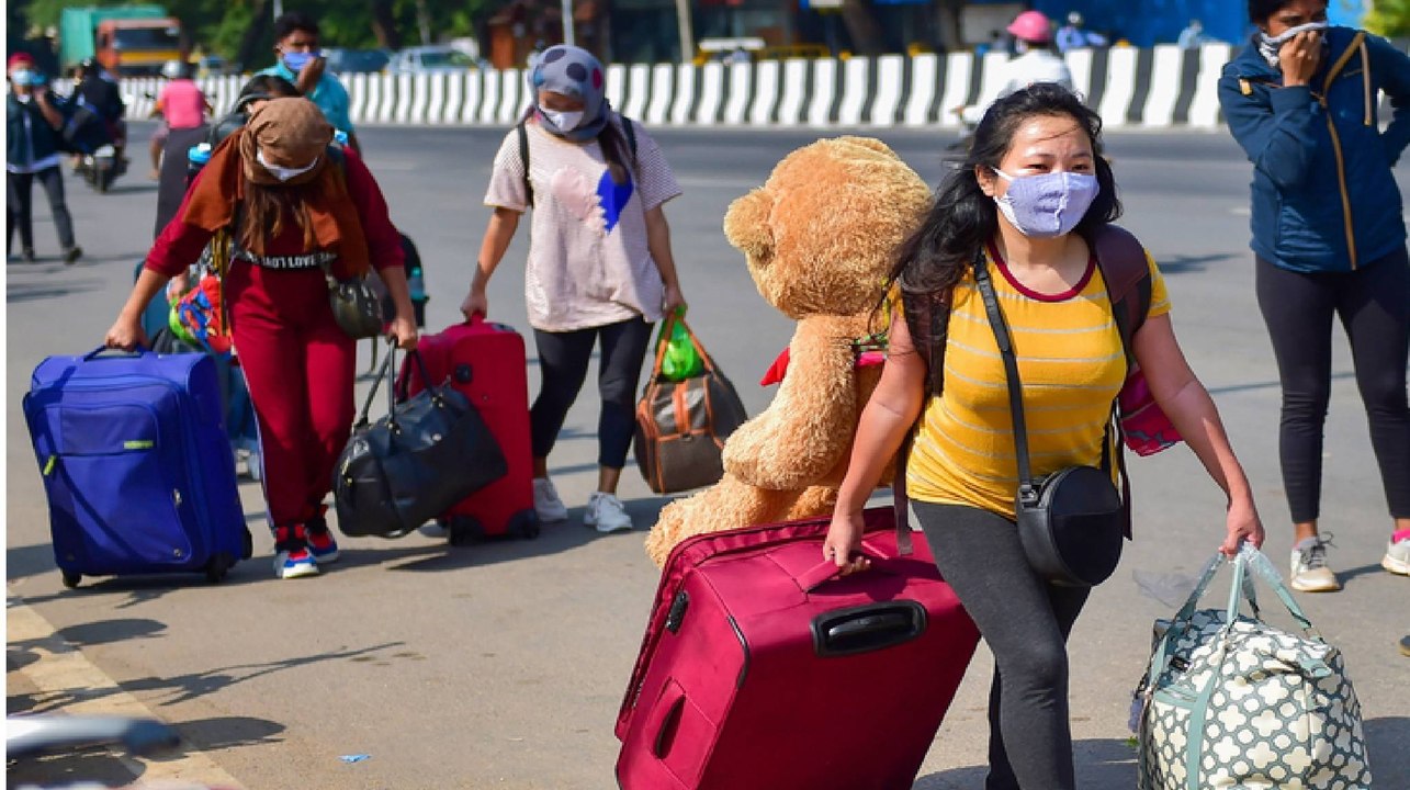 With no public transport, several stranded outside stations