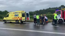 Un hombre herido en un accidente en San Cibrao das Viñas (Ourense)