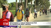 Edición Mediodía: Detienen y multan a personas que no presentan su pase laboral