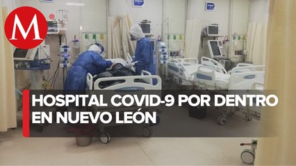 Así es el área de atención a pacientes con covid-19 en Nuevo León