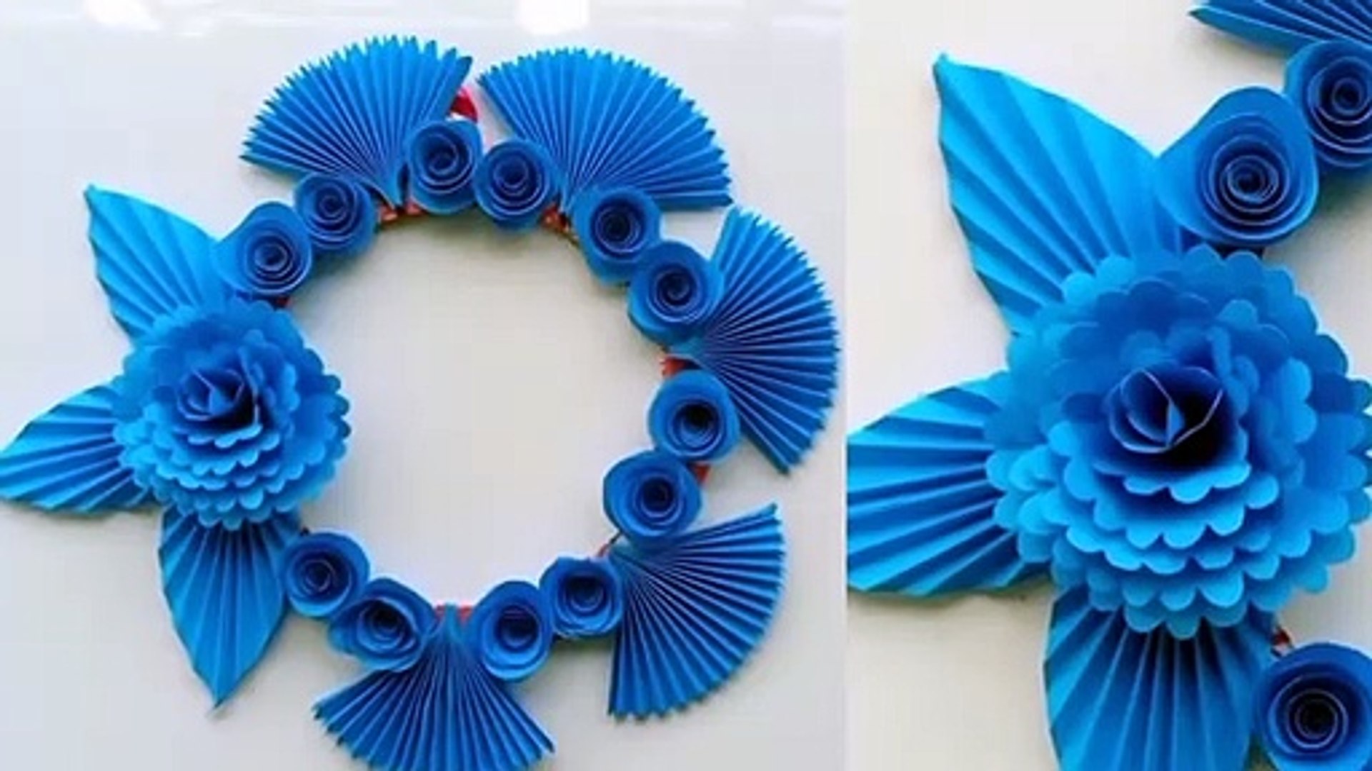 Paper Flower Wall Hanging- Easy Wall Decoration Ideas-Paper craft -Wall  Decor- cake plate decoration - video Dailymotion