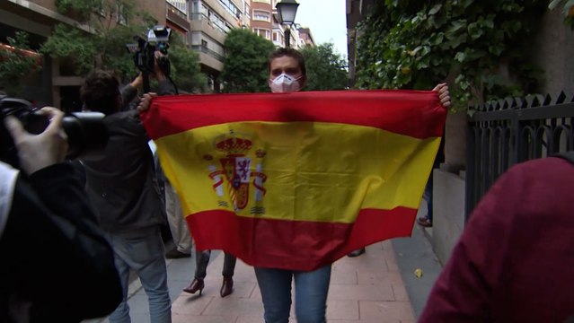 Continúan las protestas contra el Gobierno en el Barrio de Salamanca