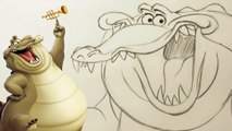 The Princess and the Frog movie - Tutorial - How To Draw Louis