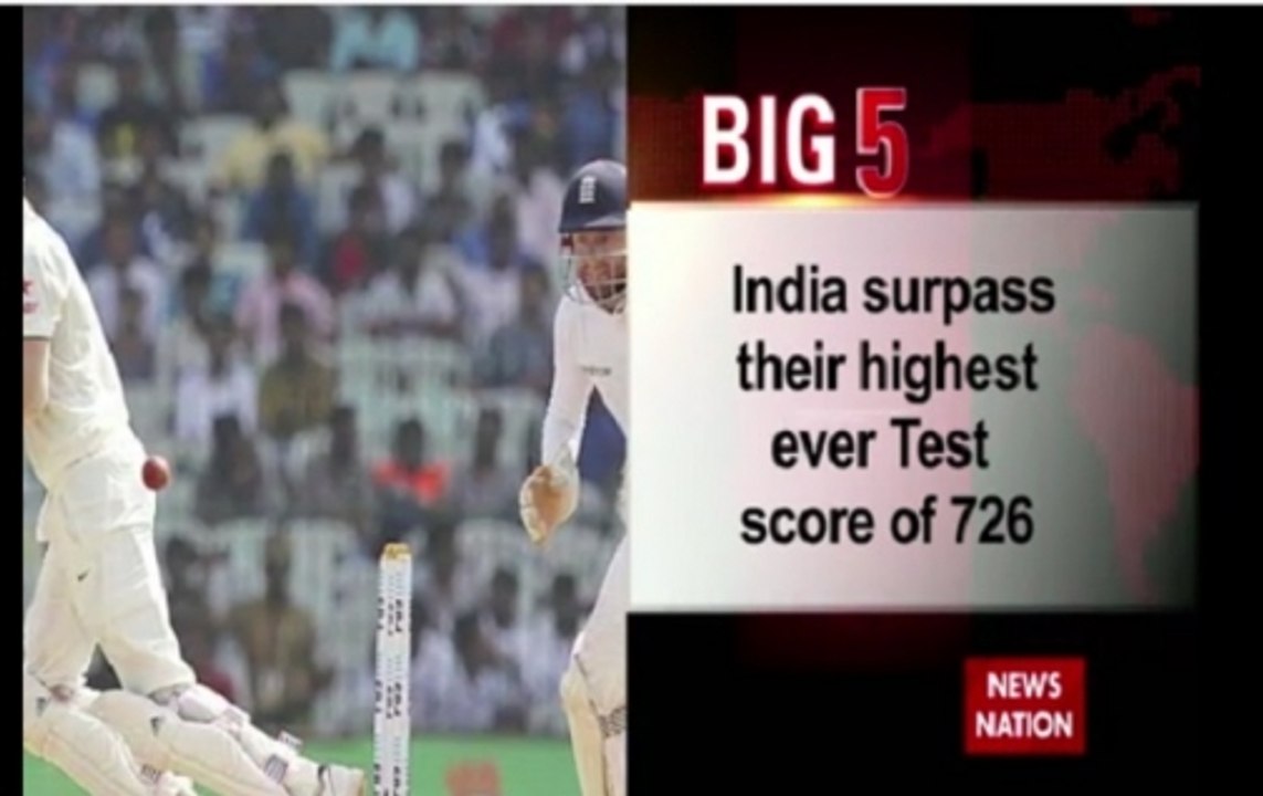 BIG 5 India surpass their highest ever Test score of 726 video
