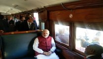 PM Modi retraces Mahatma Gandhi's train journey in South Africa