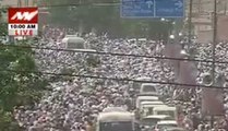 Thousands join Nirankari Baba Hardev Singh's funeral procession