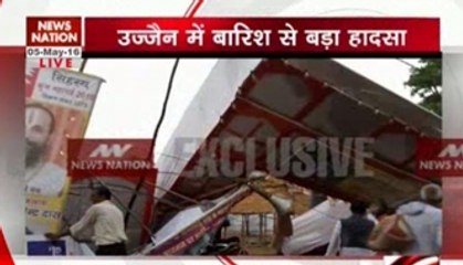 Pandal falls due to heavy rains in Ujjain; 5 killed, several injured