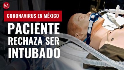 Paciente con covid-19 rechaza ser intubado; muere días después
