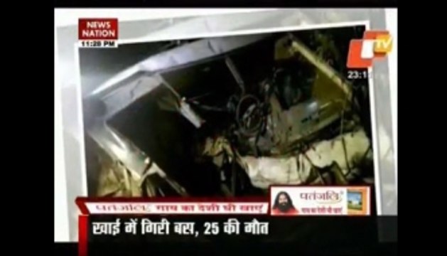 25 people killed, 11 injured as bus falls in gorge