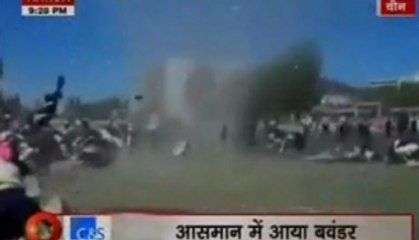 Tornado in China lifts student off ground