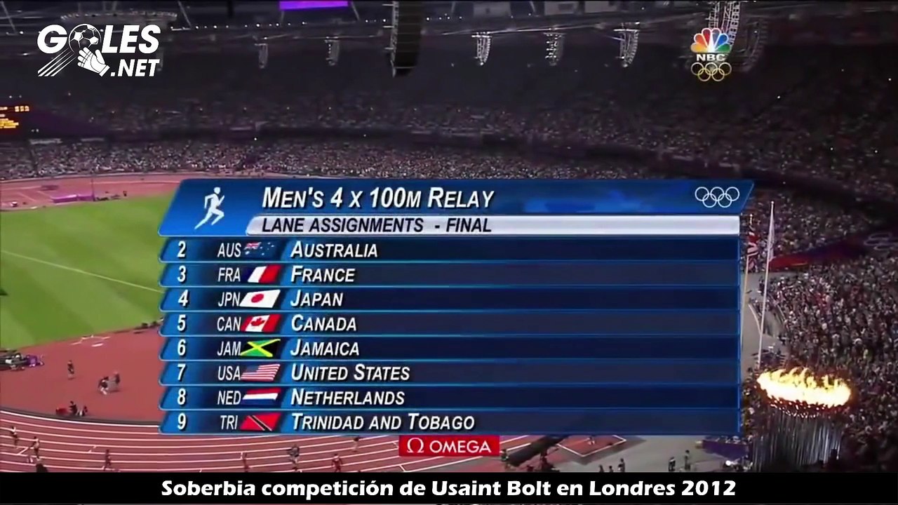 Soberbia competición de Usaint Bolt en Londres 2012