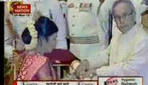 President Pranab Mukherjee confers Padma Awards
