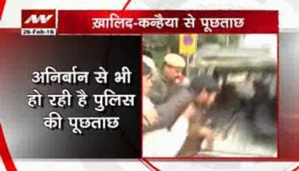 Cops interrogate Kanhaiya, Anirban, Khalid together