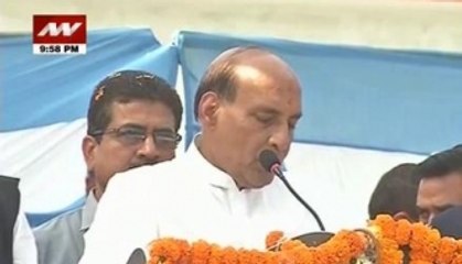 Rajnath Singh talks tough to Pak