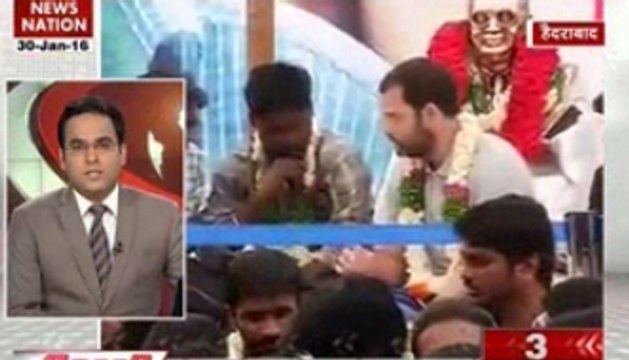 Dalit student suicide: Rahul Gandhi joins hunger strike; BJP slams him