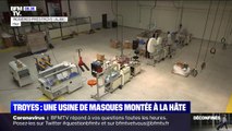 À Troyes, une usine de masques installée en un mois