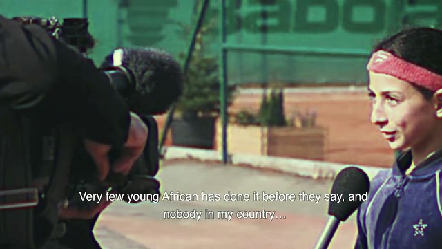 Open letter from algerian tennis player Ines Ibbou to top player Dominic Thiem (Credit: @Youtube @MAG)