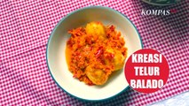 Resep Sederhana Telur Balado, Jadi Menu Buka Puasa