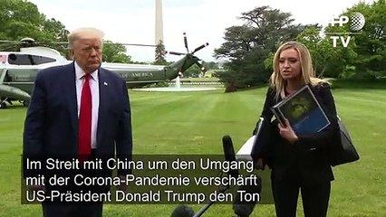 Trump "nicht glücklich" über China, WTO und WHO
